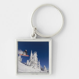 Llavero Acción de snowboard en Whitefish Mountain Resort