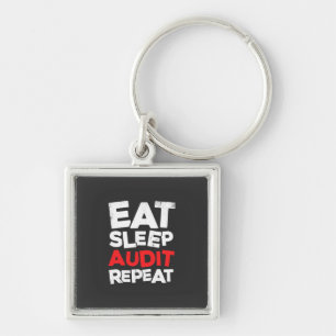 Llavero Accountant Eat Sleep Audit