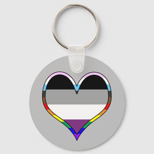 Llavero Ace Pride Heart Keychain (Anverso)