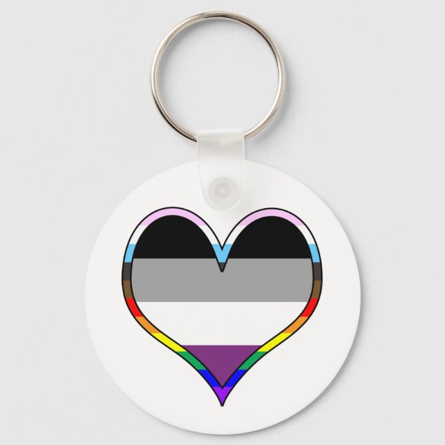 Llavero Ace Pride Heart Keychain (Anverso)