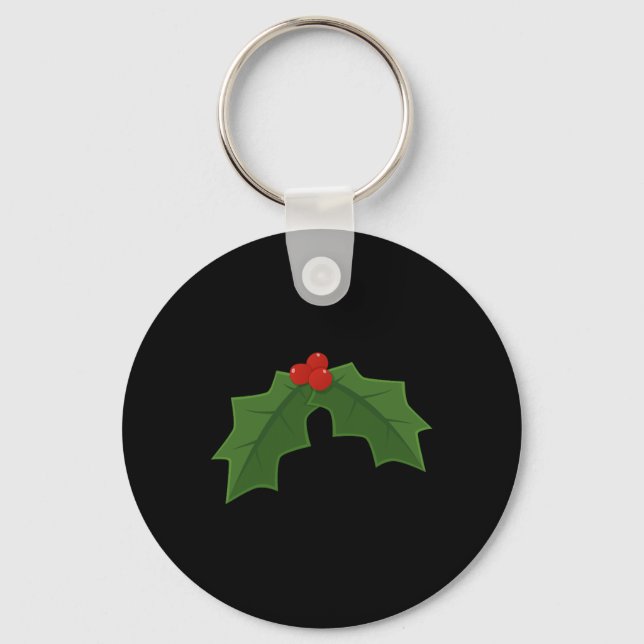 Llavero Acebo - Acebo y Bayas Navidad  (Anverso)