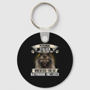 Llavero Acechador te seguiré Amantes Keeshond