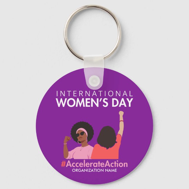 Llavero Acelere el Día Internacional de la Mujer 2025 (Anverso)