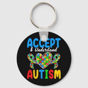 Llavero Aceptar Y Entender El Día Del Autismo