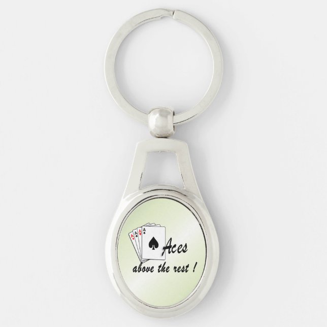Llavero Aces sobre el resto del verde (Anverso)