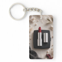 Llavero Acrílico Amante del Maquillaje Glam