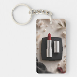 Llavero Acrílico Amante del Maquillaje Glam