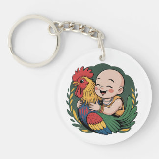 Llavero acrílico | Chloe Baby Abraza El Rooster
