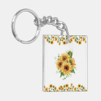 Acrílico de girasol – Gráfico floral