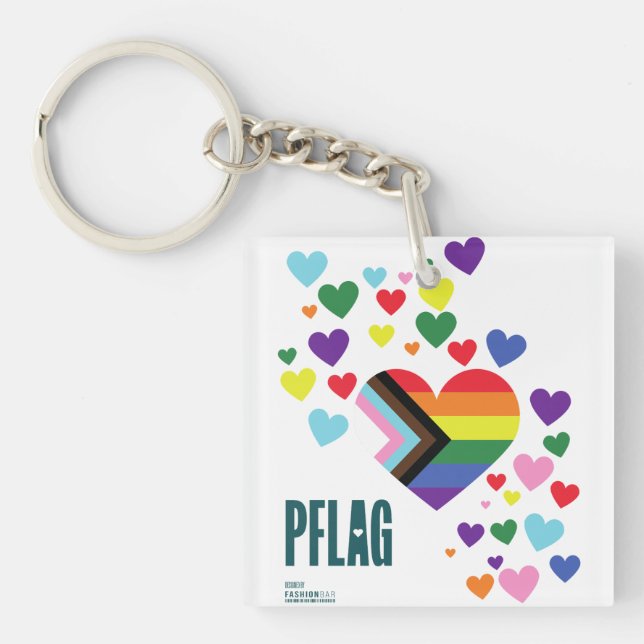 Llavero Acrílico de Orgullo PFLAG (Frente)