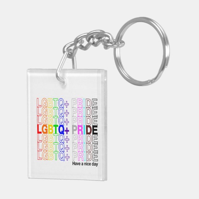 Llavero Acrílico del Orgullo LGBTQ+ (Atrás Derecha)