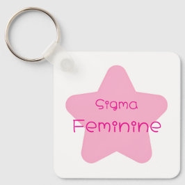 Llavero Acrílico Femenino Sigma