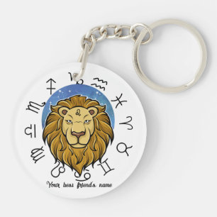 Llavero Acrílico Personalizado Aries & Leo