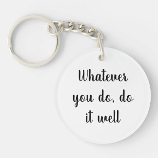 Llavero Acrylic Key-chain,Short Quotes key-chain