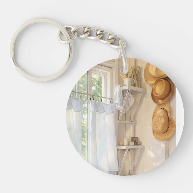 Llavero Acrylic Keychain Curtain in the Wind (Frente)