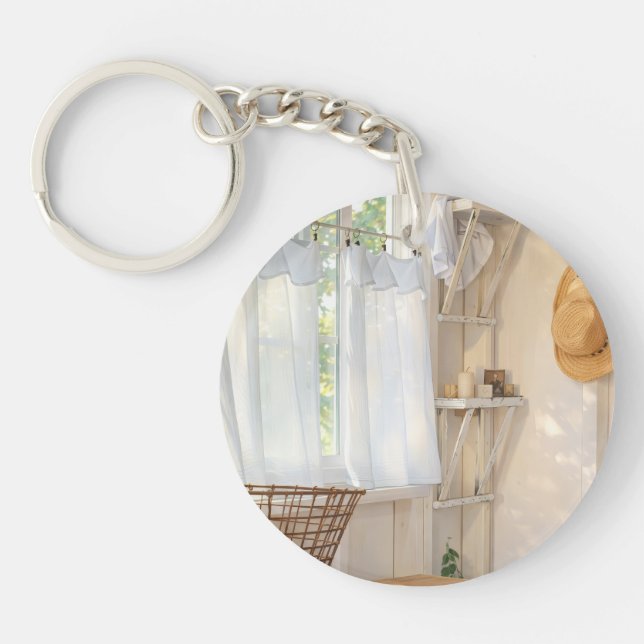 Llavero Acrylic Keychain Curtain in the Wind (Frente)