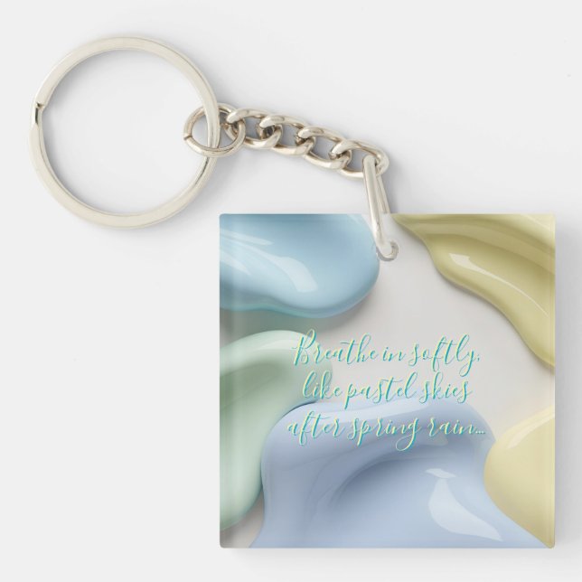 Llavero Acrylic keychain in stylish abstract graphic (Frente)