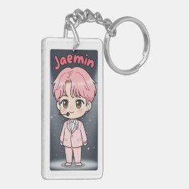 Llavero Acrylic Keychain Jaemin Pink Hair Edition