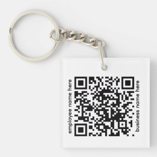 Llavero Acrylic QR Code Keychain