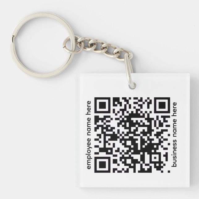 Llavero Acrylic QR Code Keychain (Frente)