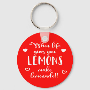 Llavero Actitud de limones Éxito Sueños Frase motivacional