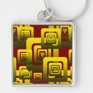 Llavero Activate My Heart Pattern Golden