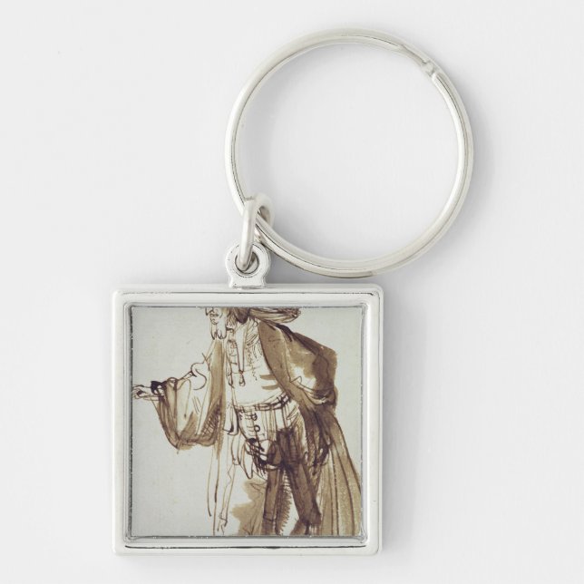 Llavero Actor con un gorra Amplio-bordeado (Frente)