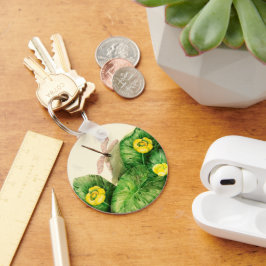 Llavero acuarela amarilla