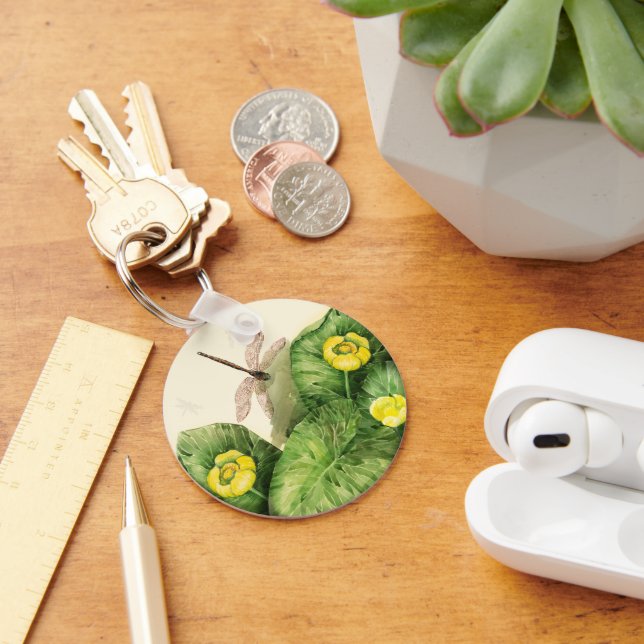 Llavero acuarela amarilla (Escritorio )