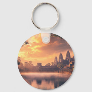 Llavero Acuarela de Angkor Wat