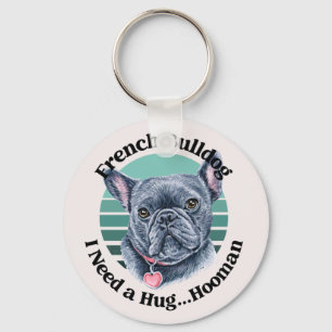 Llavero Acuarela de Bulldog francés