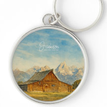Acuarela de Jackson Hole | Arte de viaje del Gran