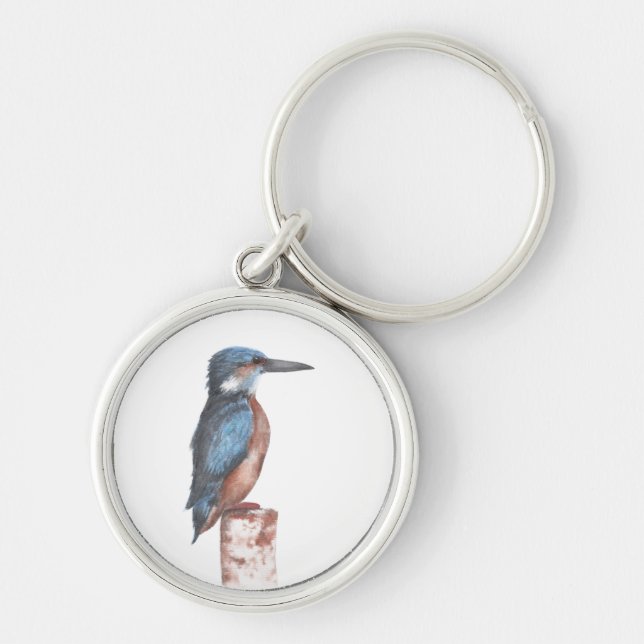 Llavero Acuarela de Kingfisher (Frente)
