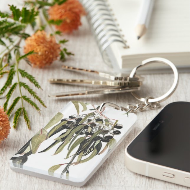 Llavero Acuarela de nueces de goma australiana (Frente Derecha)