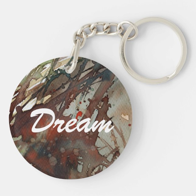 Llavero acuarela del fondo (Atrás)