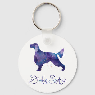Llavero acuarela Gordon Setter