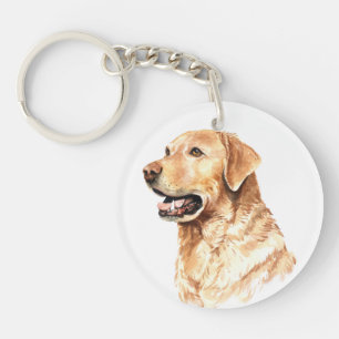 Llavero Acuarela Labrador Recuperador