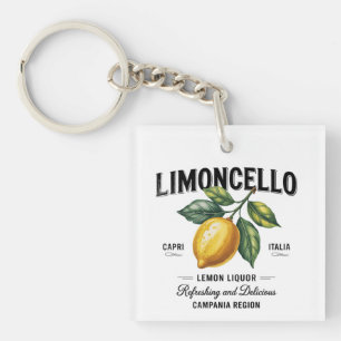 Llavero Acuarela Limoncello Lemon Liqueur Italia