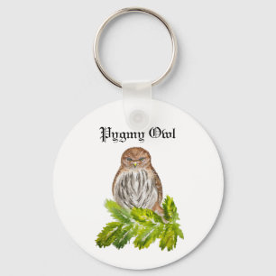 Llavero Acuarela Vio Lechuzas Trizas