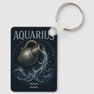 Llavero Acuario Portador de Agua Símbolo Zodíaco Astrologí