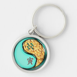 Llavero Acuario y tigre de fuego