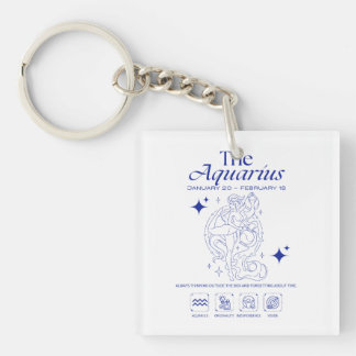 Llavero Acuario Zodiaco Originalidad Astrología Arte de Lí