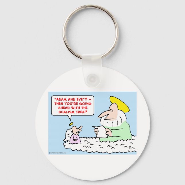 Llavero adam eve dualismo (Anverso)