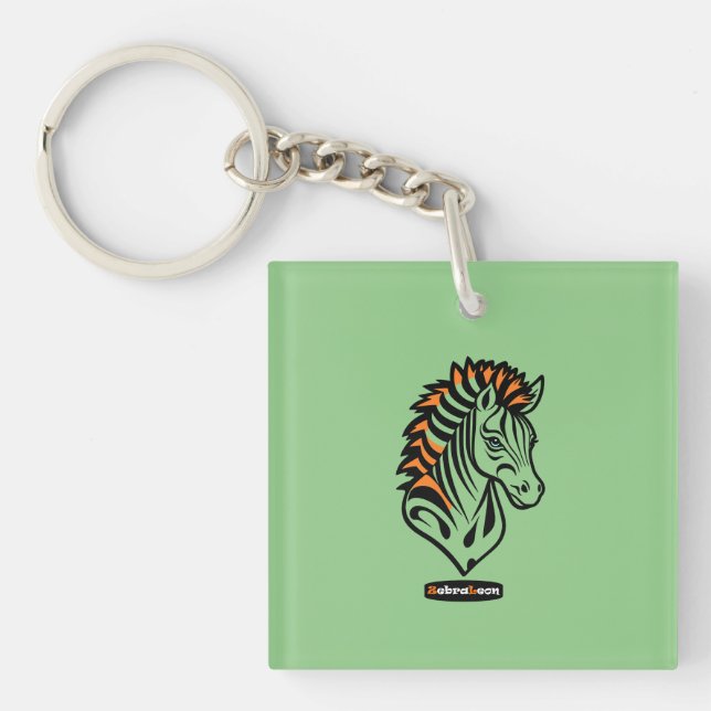 Llavero Adaptives ZebraLeon - Illustration mit Text (Frente)