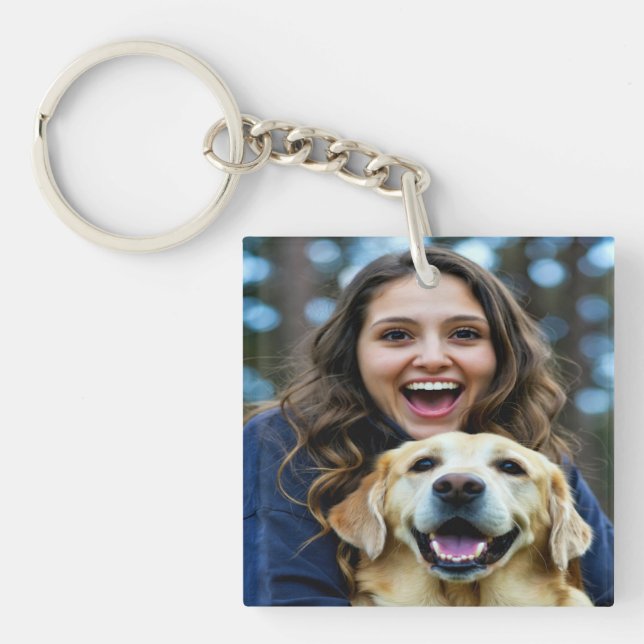 Llavero Add Labrador Retriever Photo Personalize (Frente)