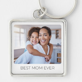 Llavero Add Your Kids Photo Best Mom Ever Custom Keepsake 