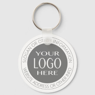 Llavero Add Your Own Logo & Circular Text