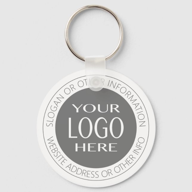 Llavero Add Your Own Logo & Circular Text (Anverso)