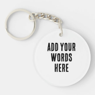 Llavero Add Your Words Here Custom Customized Personalized