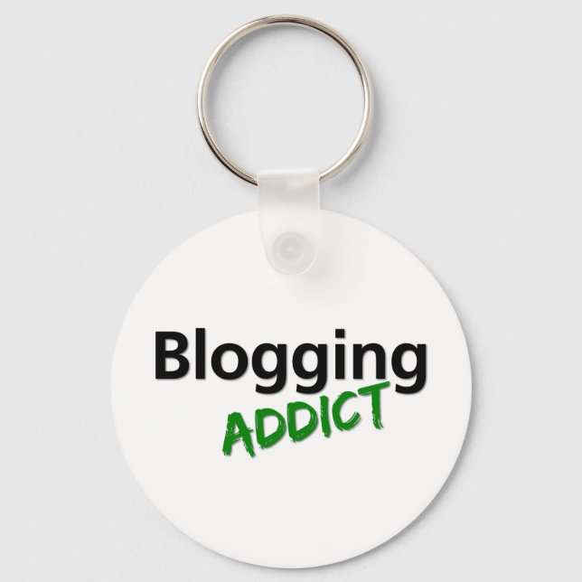 Llavero Addicto a los blogs (Anverso)